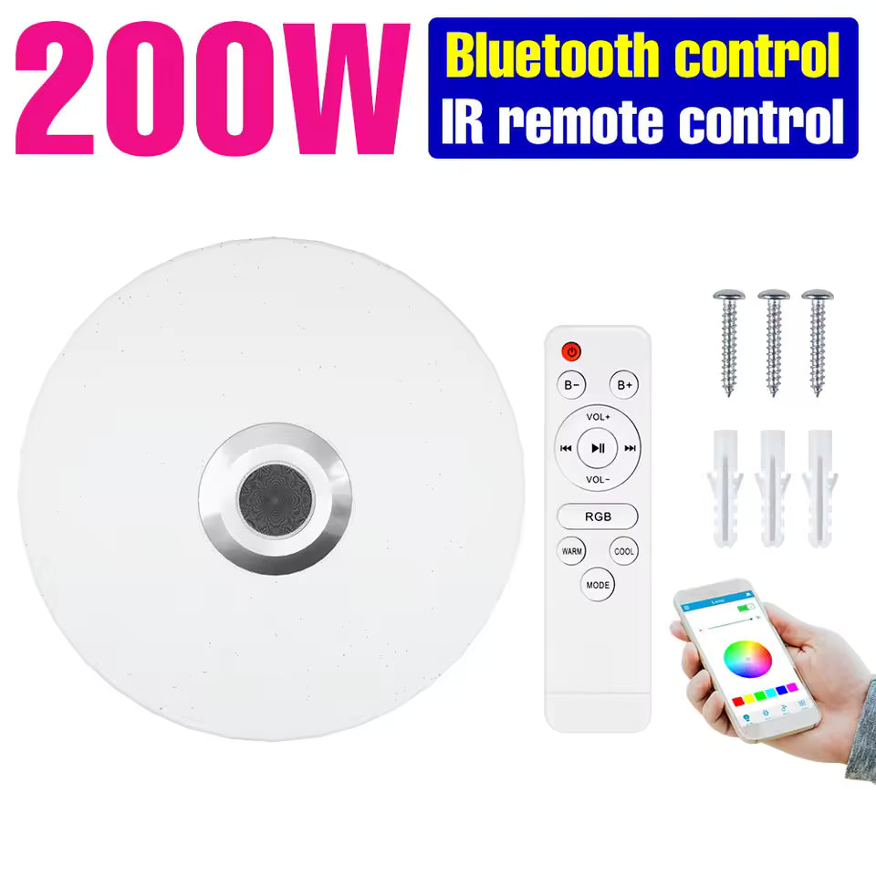 Lámpara LED Inteligente RGB – Techo, Bluetooth, 16 Millones de Colores