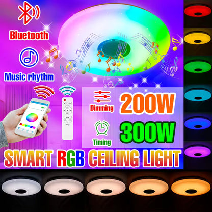 Lámpara LED Inteligente RGB – Techo, Bluetooth, 16 Millones de Colores