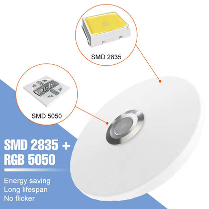 Lámpara LED Inteligente RGB – Techo, Bluetooth, 16 Millones de Colores