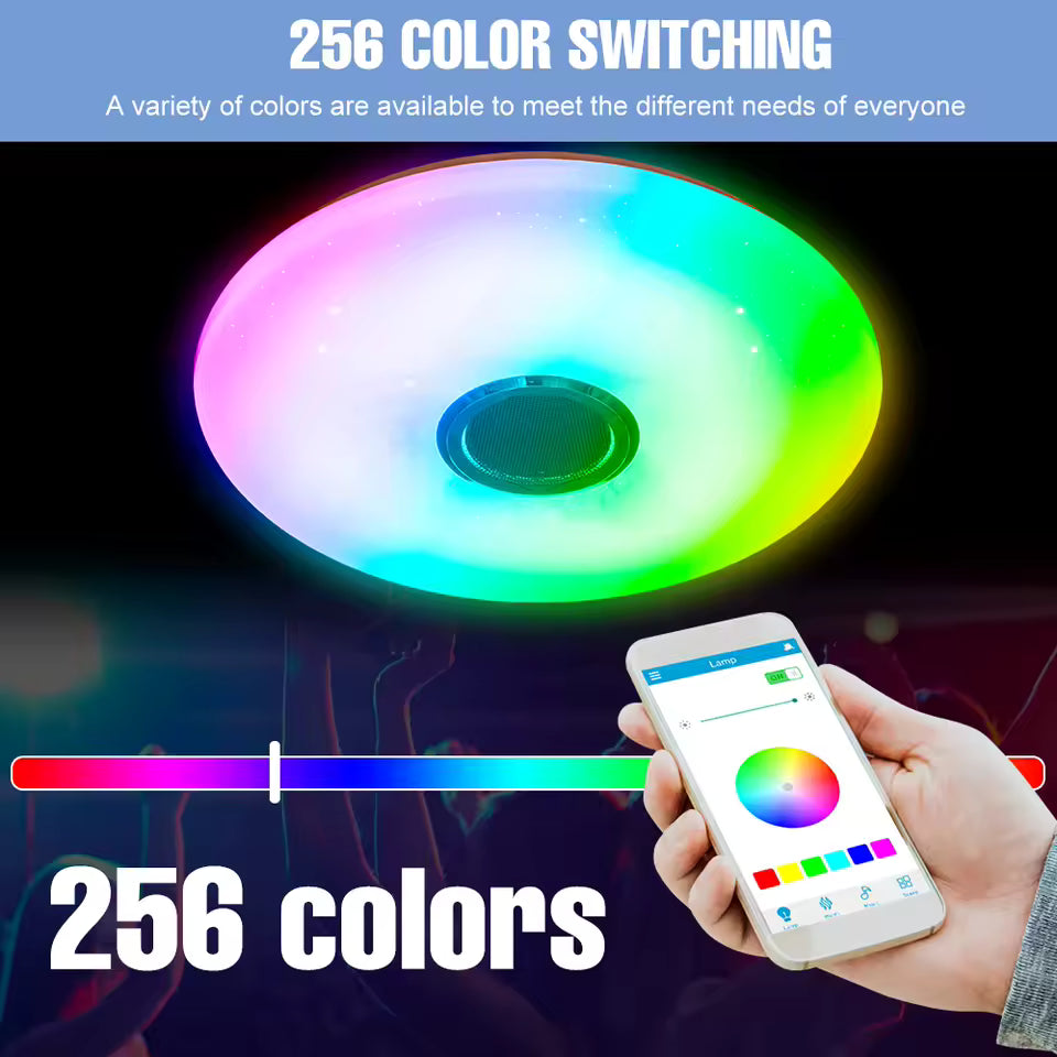 Lámpara LED Inteligente RGB – Techo, Bluetooth, 16 Millones de Colores